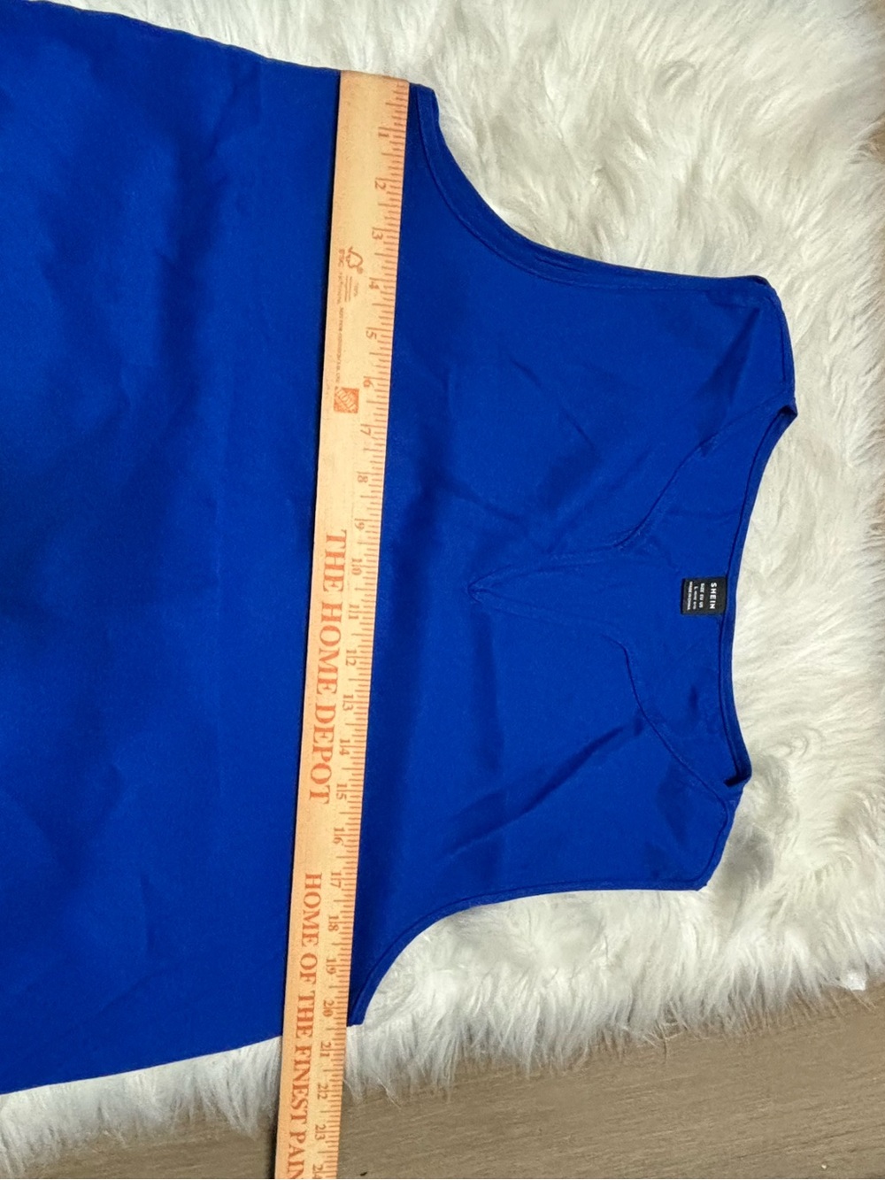 SHEIN Royal Blue Textured Sleeveless Dress - Picture 4 of 5